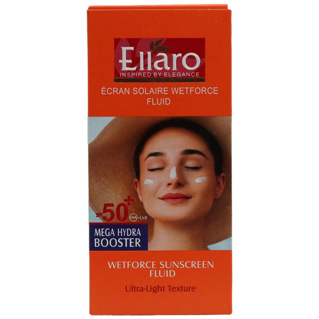 فلوئید ضد آفتاب مناسب پوست چرب SPF50 وت فورس الارو