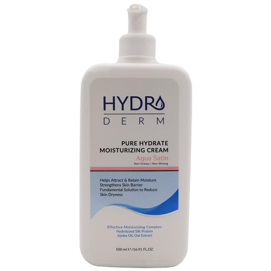 کرم مرطوب کننده پمپی دست و صورت آکوا ستین هیدرودرم