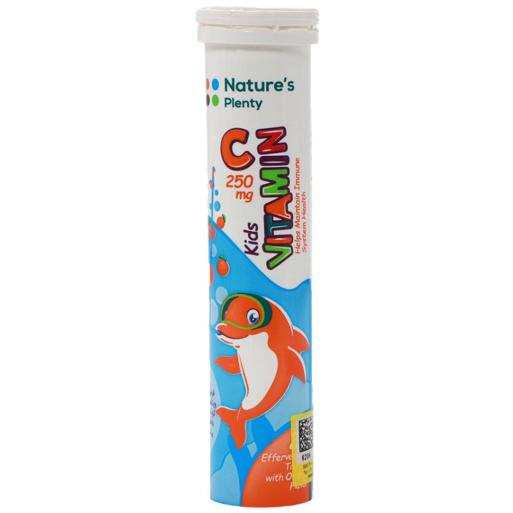 قرص جوشان ویتامین سی کودکان 250 میلی گرم نیچرز پلنتی