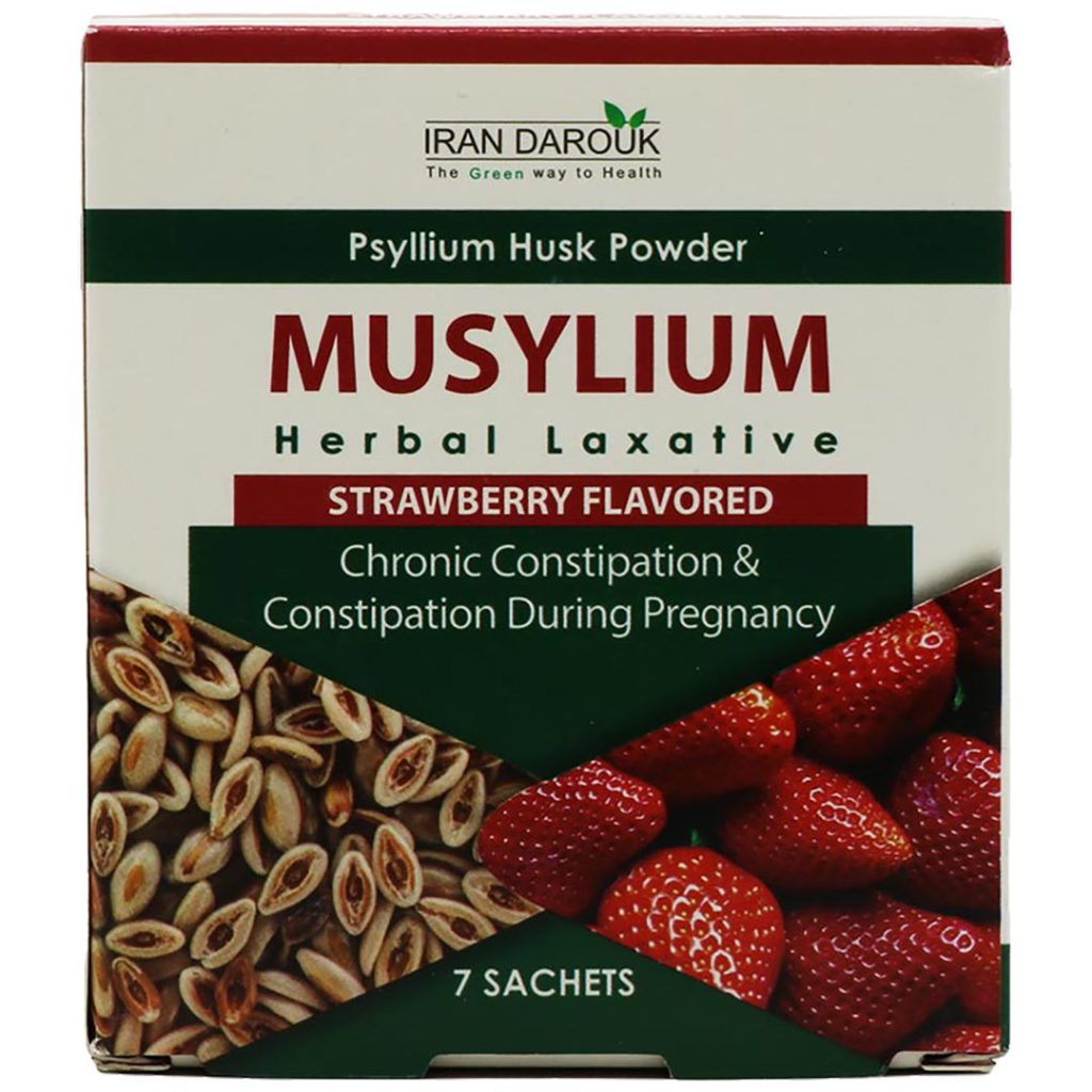 پودر خوراکی موسیلیوم با طعم توت فرنگی ایران داروک