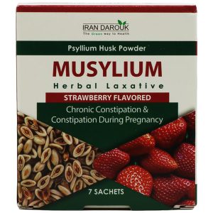 پودر خوراکی موسیلیوم با طعم توت فرنگی ایران داروک