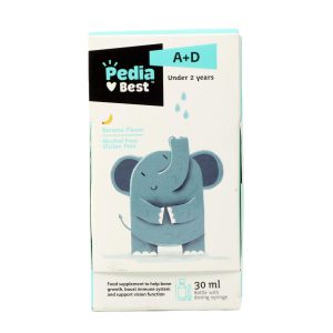 قطره خوراکی ویتامین آ+ دی-3 با طعم موز پدیابست