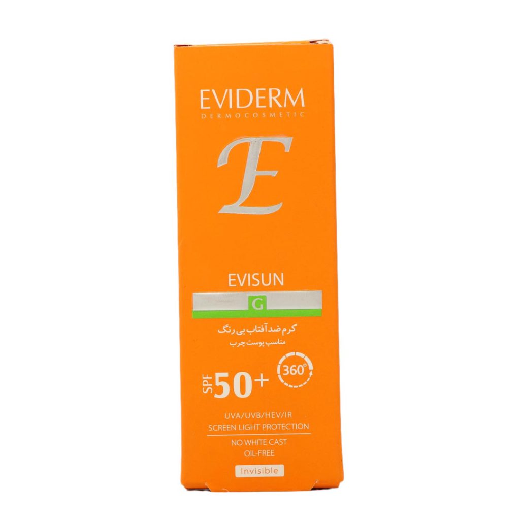کرم ضد آفتاب فاقد چربی بی رنگ SPF50 پوست چرب اویدرم