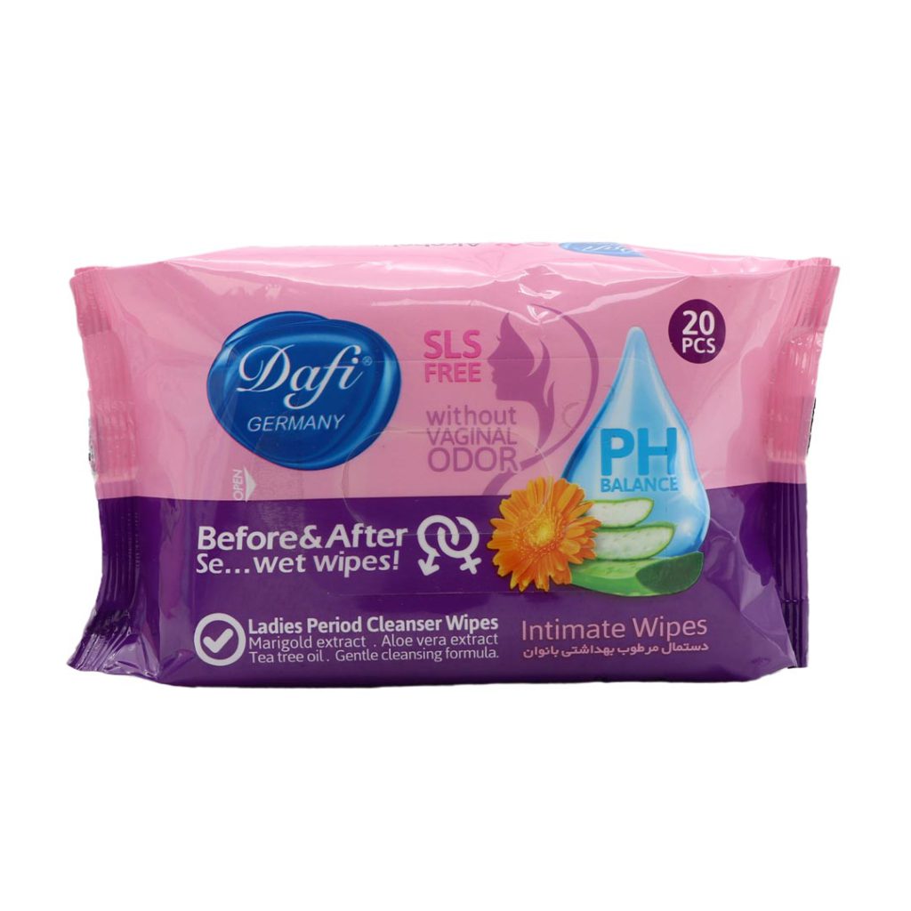 دستمال مرطوب بهداشتی بانوان دافی
