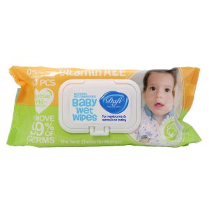 دستمال مرطوب پاک کننده کودک حاوی روغن کالاندولا درب دار دافی