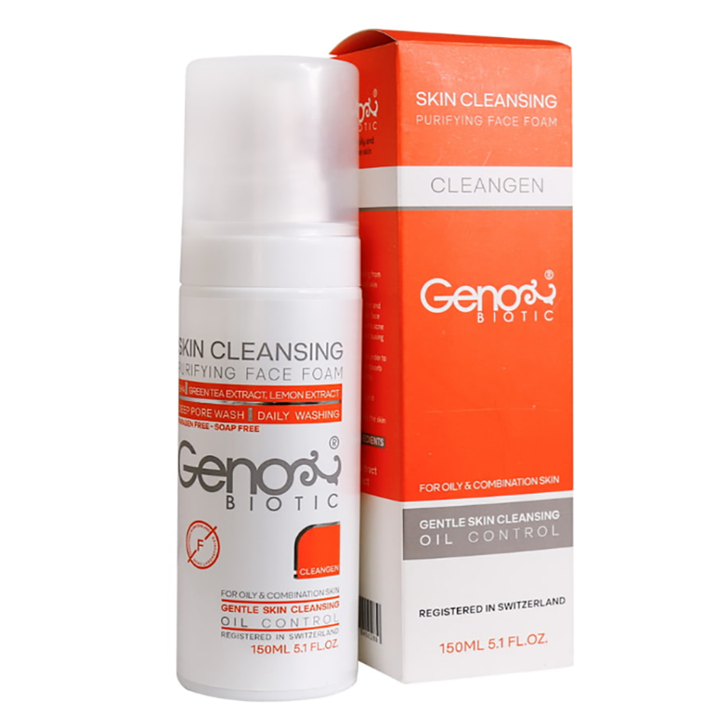 فوم صورت پوست چرب و مختلط ژنوبایوتیک