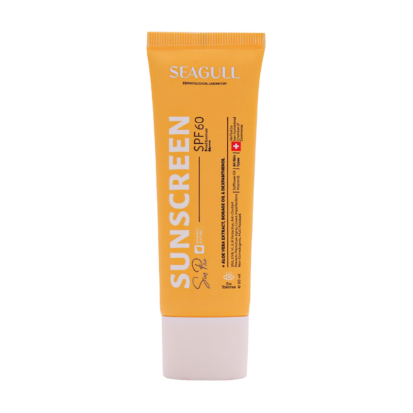 کرم ضد آفتاب و مرطوب کننده بی رنگ SPF60 انواع پوست سی گل