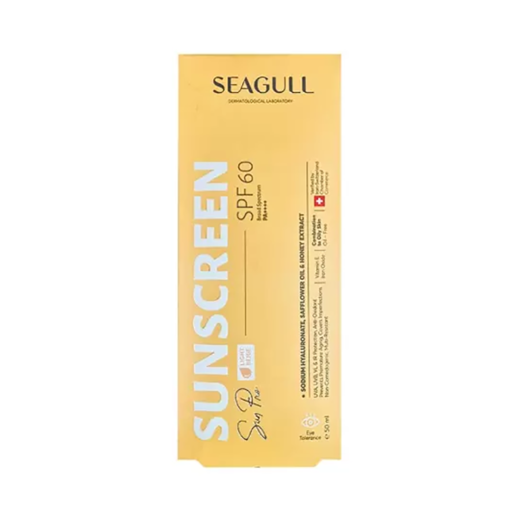 کرم ضد آفتاب فاقد چربی بژ روشن SPF60 پوست چرب سی گل