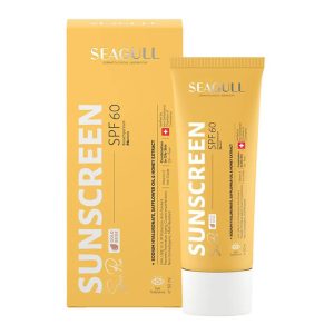 کرم ضد آفتاب فاقد چربی رنگی بژ طلایی SPF60 پوست های معمولی تا چرب سی گل