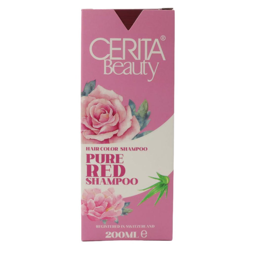 شامپو رنگساژ قرمز سریتا بیوتی