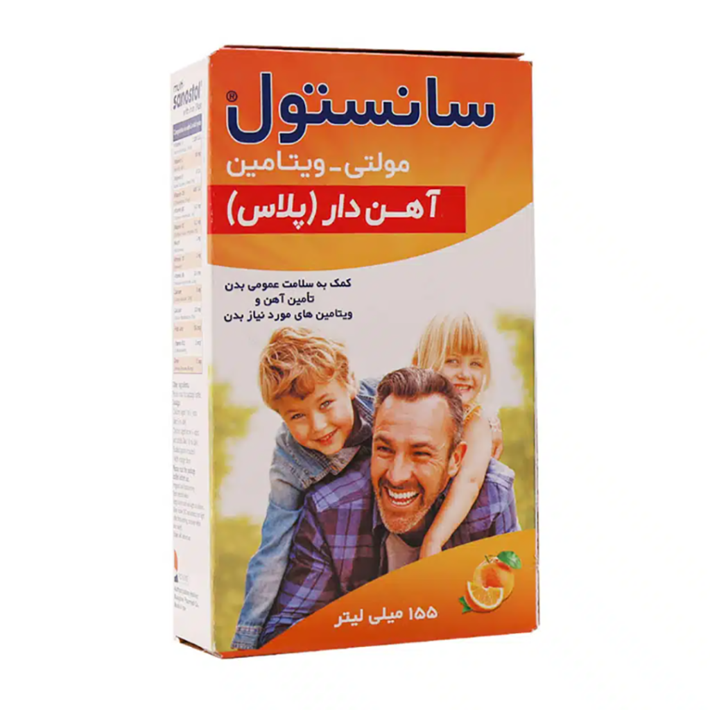 شربت مولتی سانستول آهن دار فاقد شکر روژین فارمد