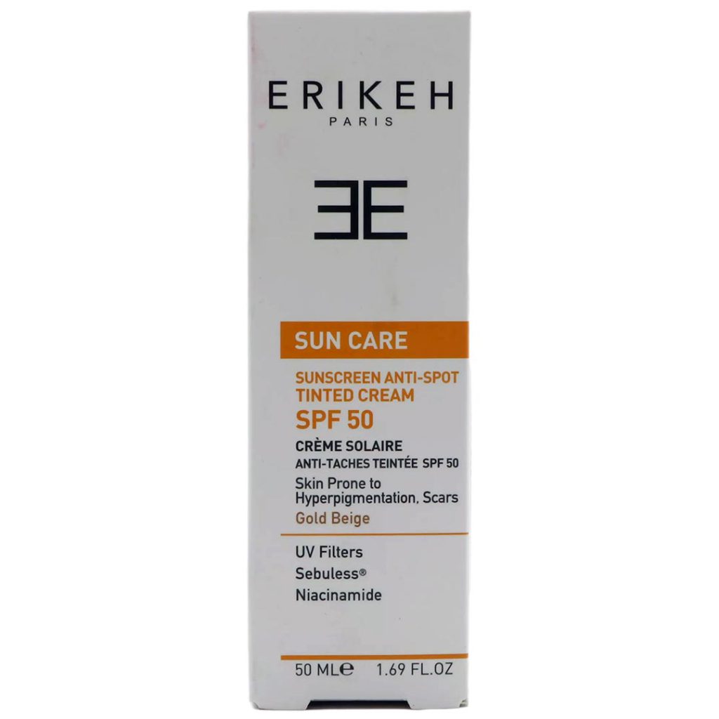 کرم ضدآفتاب و ضد لک رنگی (بژ طلایی) SPF50 اریکه