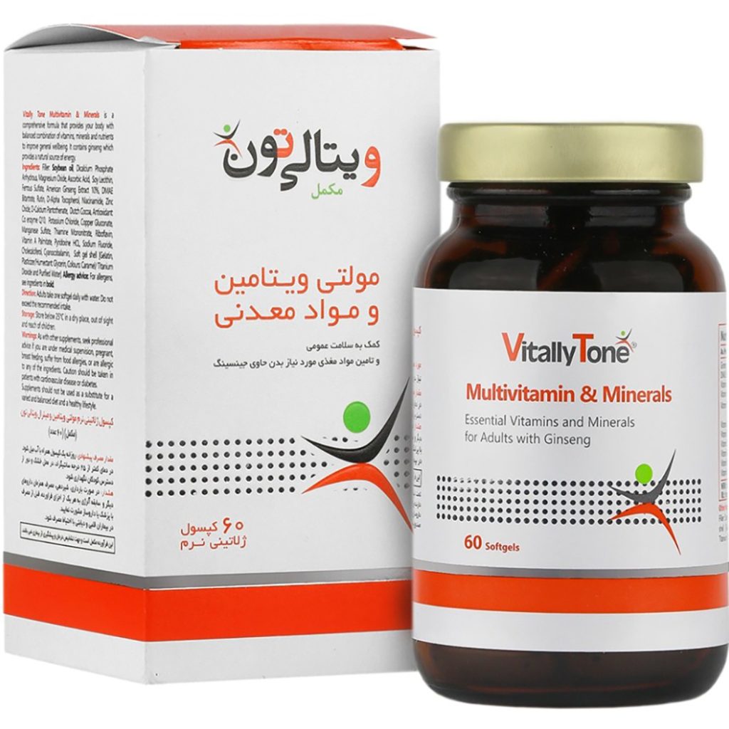 سافت ژل مولتی ویتامین و مینرال ویتالی تون