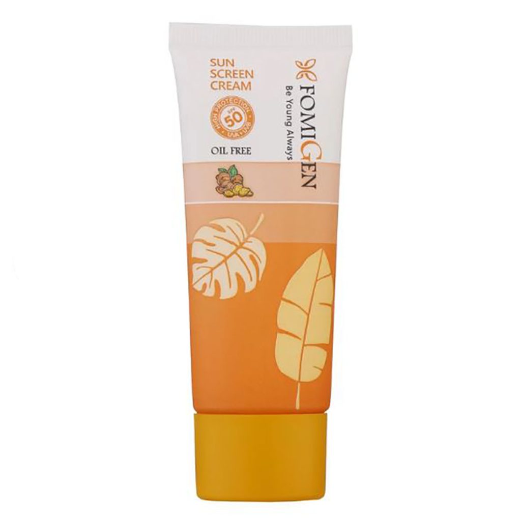 کرم ضد آفتاب فاقد چربی بی رنگ SPF50 دست و صورت فومیژن