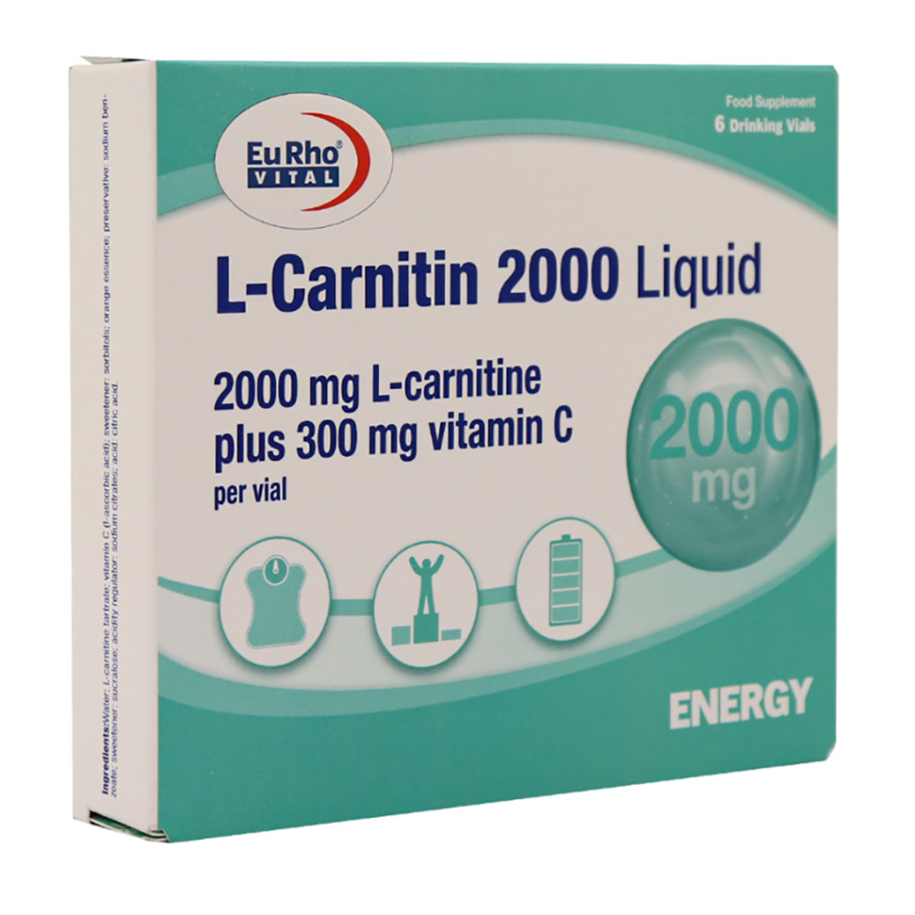 ویال خوراکی ال کارنتین ویتامین ث 2000 میلی گرم یوروویتال