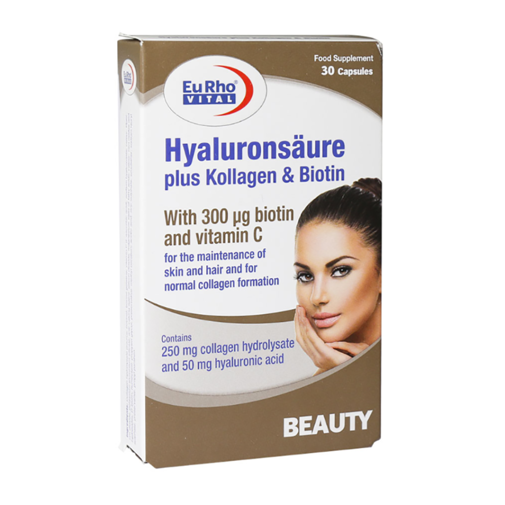 کپسول هیالورون سائور پلاس کلاژن بیوتین یوروویتال