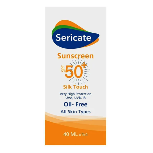 کرم ضد آفتاب SPF 50 بی رنگ سیلک تاچ سری کیت