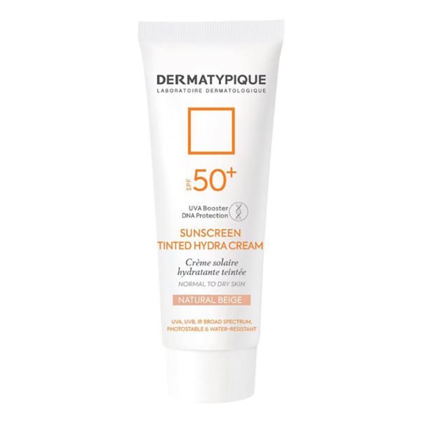 کرم ضد آفتاب رنگی رز بژ SPF50 مناسب پوست خشک درماتیپیک