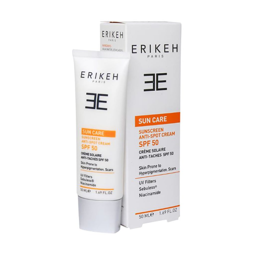 کرم ضد آفتاب و ضد لک بی رنگ SPF50 اریکه