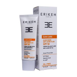 فلوئید ضد آفتاب فاقد چربی بی رنگ SPF50 مناسب پوست چرب اریکه