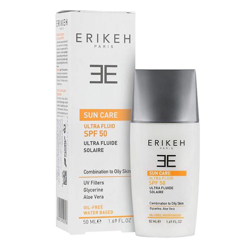 کرم ضد آفتاب فاقد چربی بی رنگ SPF50 پوست مختلط و چرب اریکه