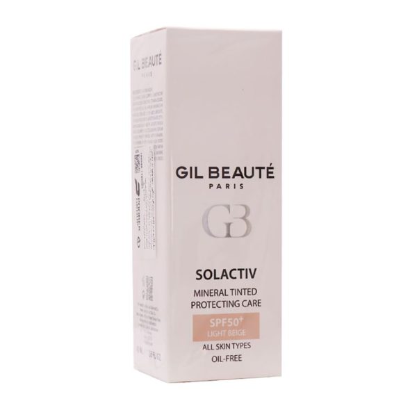 کرم ضد آفتاب فاقد چربی رنگی بژ روشن SPF50 مینرال ژیل بوته