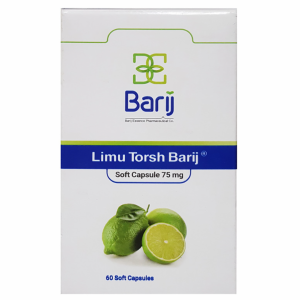کپسول ژلاتینی نرم لیمو ترش 75 میلی گرم باریج اسانس
