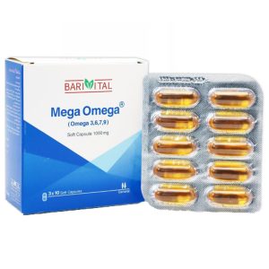 کپسول ژلاتینی نرم 1000 میلی گرم مگا امگا 3-6-7-9 باریج اسانس