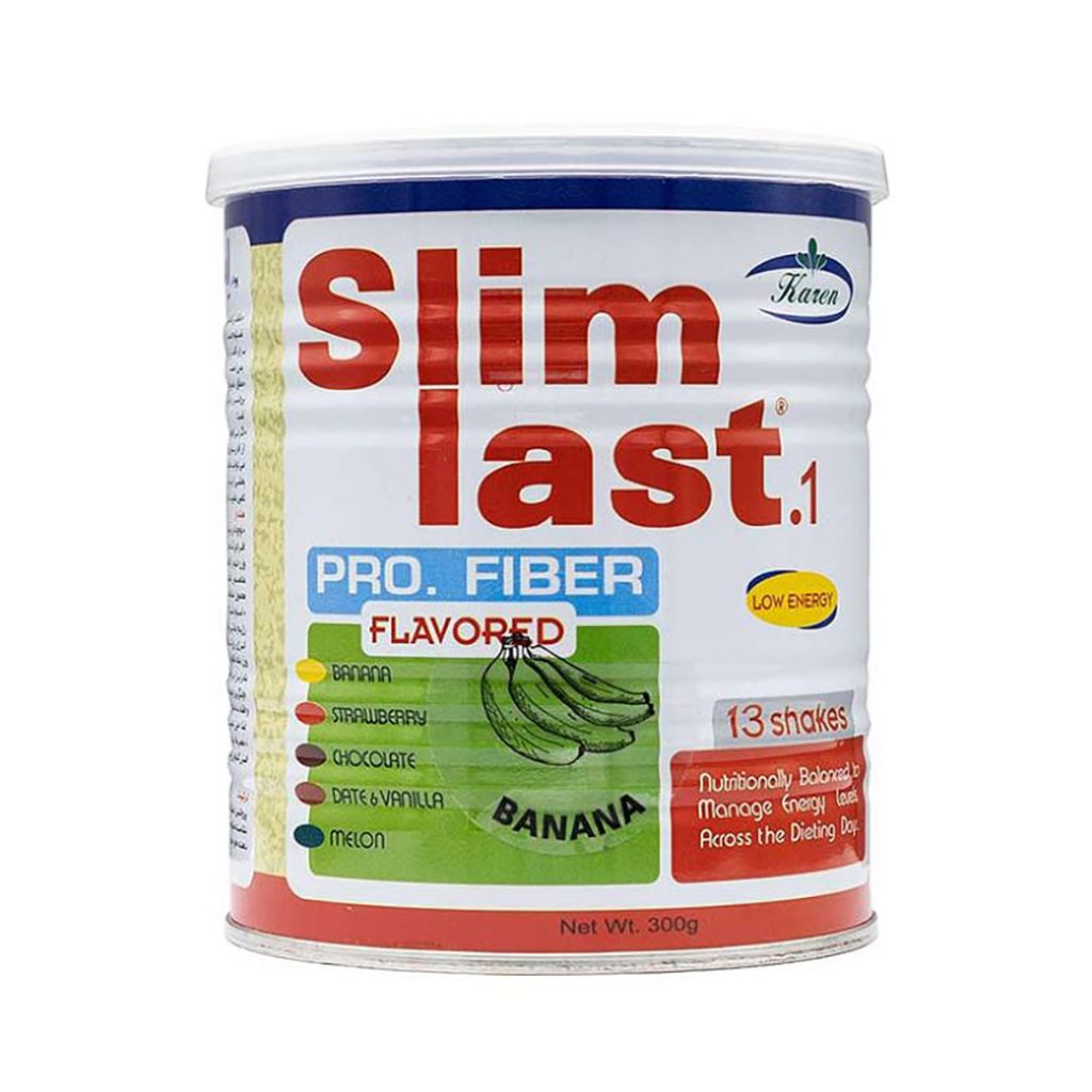 پودر خوراکی اسلیم لست 1 با طعم موز کارن