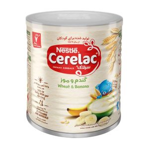 سرلاک گندم و موز از پایان 7 ماهگی نستله