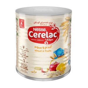 سرلاک گندم و میوه از پایان 8 ماهگی نستله