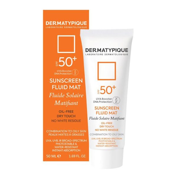 ضد آفتاب فلوئید مت بی رنگ پوست چرب SPF50 فتوتیپیک درماتیپیک