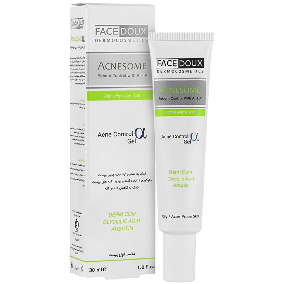 51702-00.jpg ژل کنترل کننده چربی پوست حاوی AHA آکنه زوم فیس دوکس