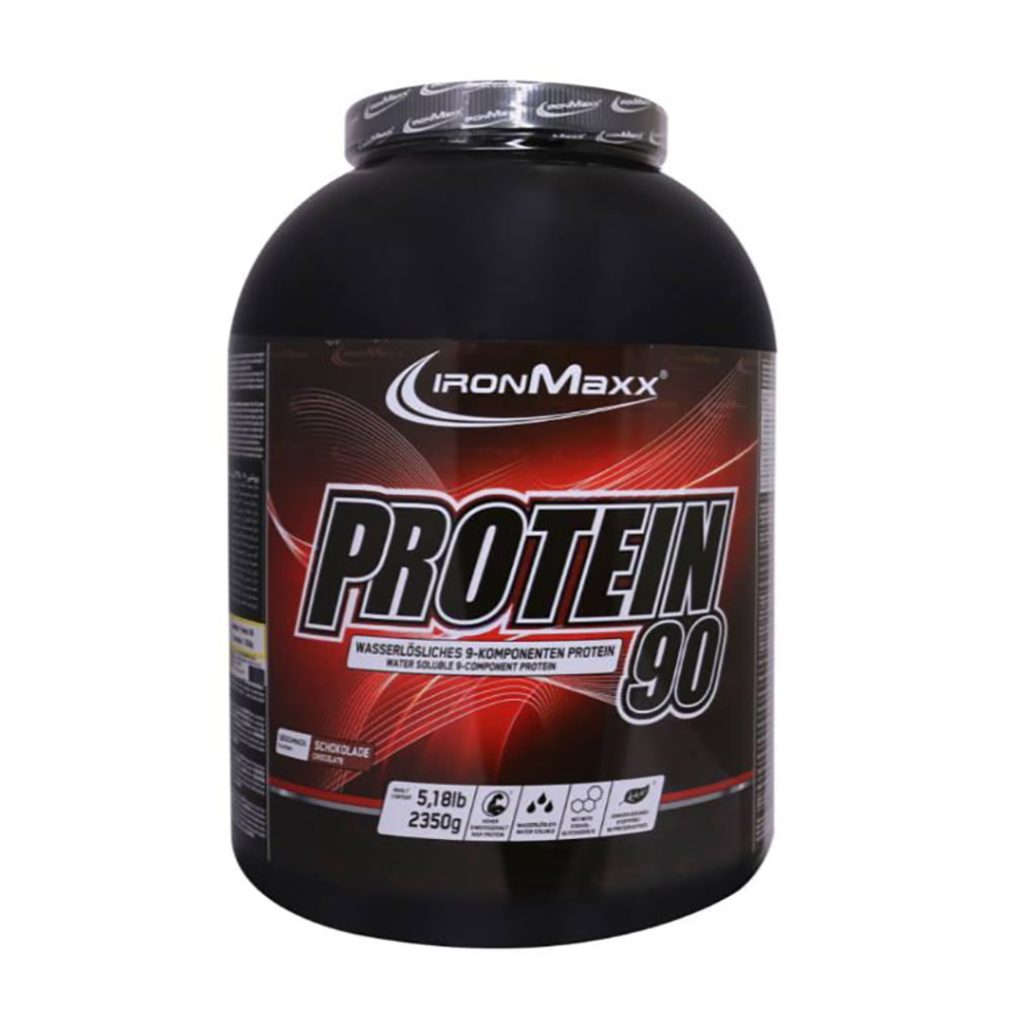 پودر خوراکی پروتئین 90 با طعم شکلات آیرون مکس