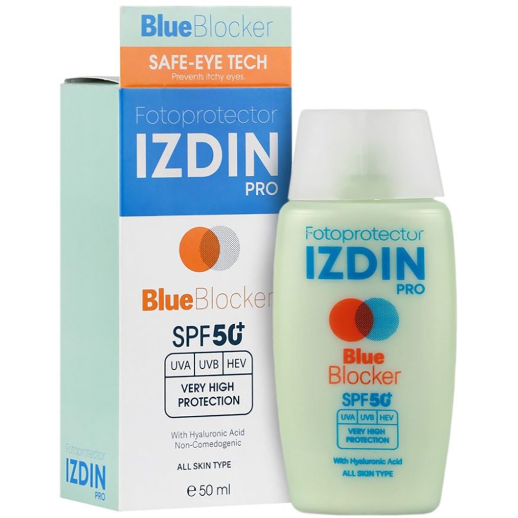 کرم ضد آفتاب بلوبلاکر SPF50 انواع پوست ایزدین پرو