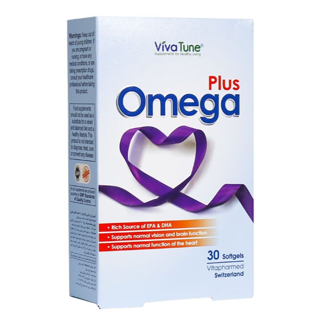 کپسول ژلاتینی نرم امگا پلاس 1000 میلی گرم ویواتیون