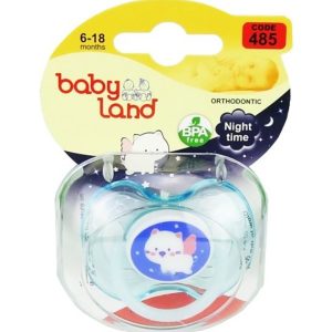 پستانک النا شب تاب ارتودنسی طرح گربه سایز 2 کد 485 بی بی لند