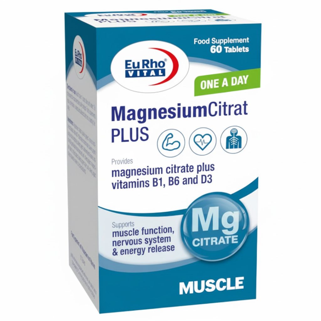 قرص منیزیم سیترات پلاس 200 میلی گرم یوروویتال