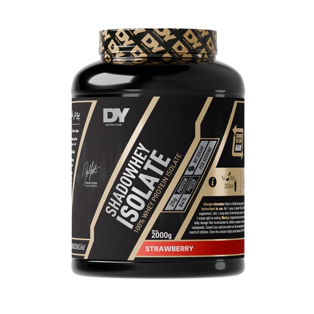 پودر پروتئین شادو وی ایزوله با طعم توت فرنگی دوریان یتس