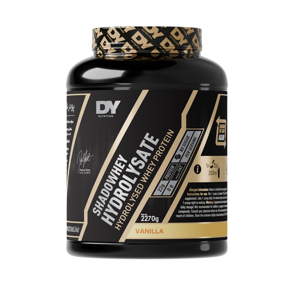 پودر پروتئین شادو وی هیدرولیزه با طعم وانیل دوریان یتس