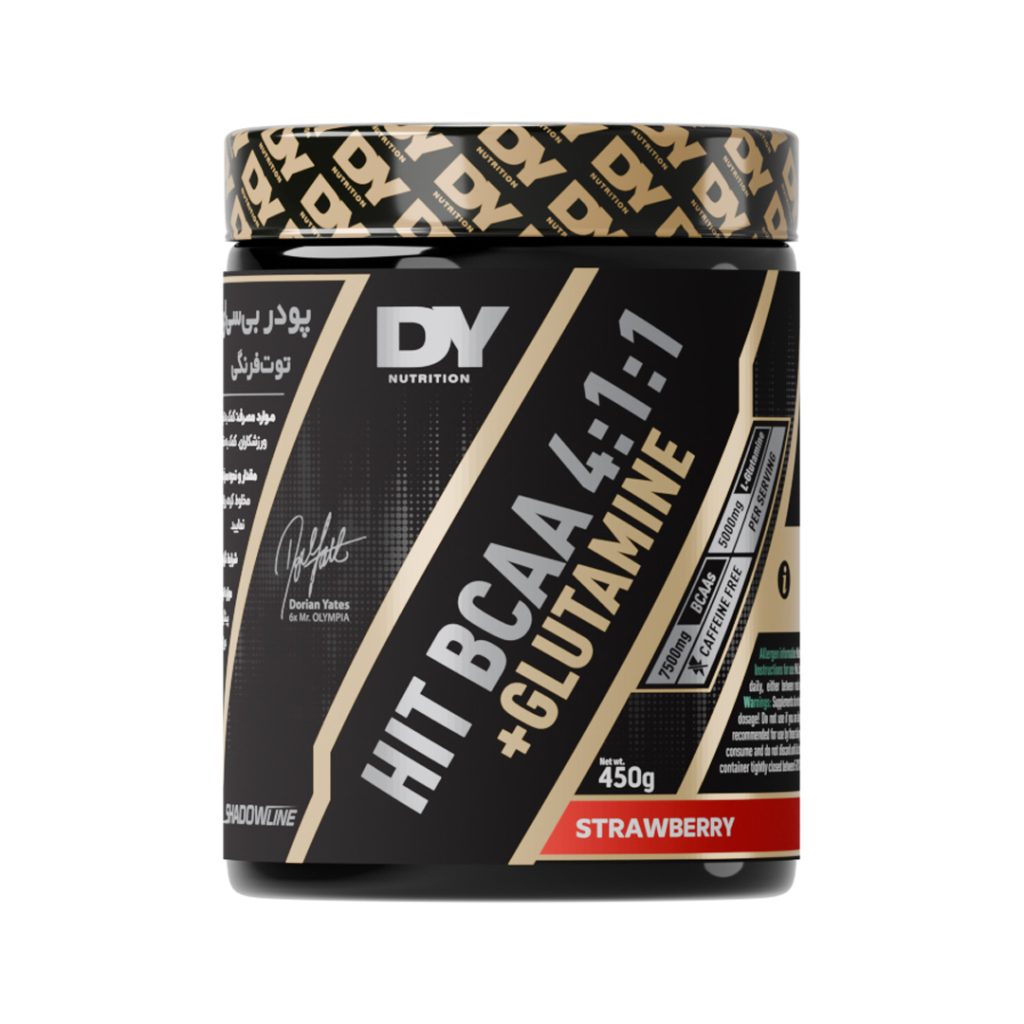 پودر هیت بی سی ای ای 4.1.1 + گلوتامین با طعم توت فرنگی دوریان یتس