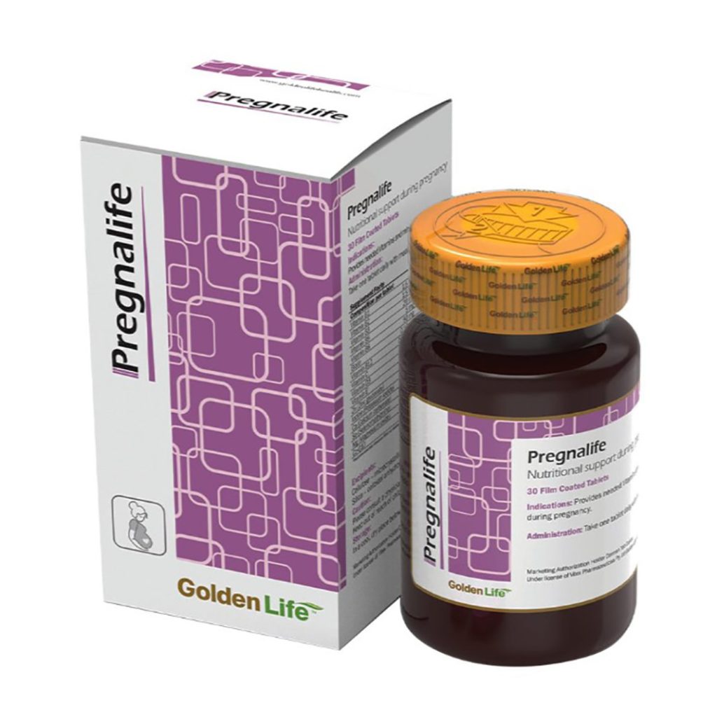 قرص مولتی ویتامین مینرال بارداری پرگنالایف گلدن لایف