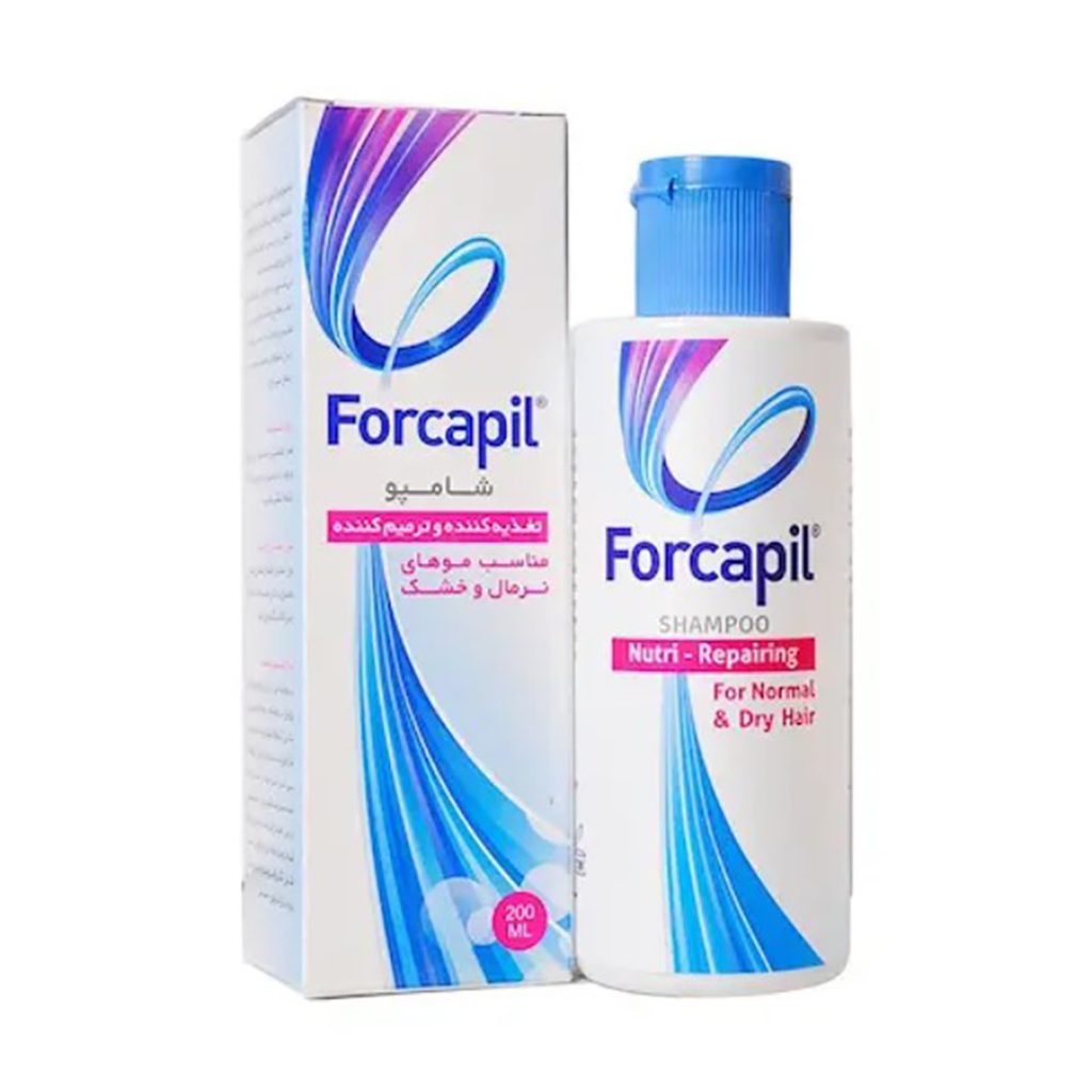 شامپو تغذیه کننده و ترمیم کننده موی نرمال و خشک فورکاپیل