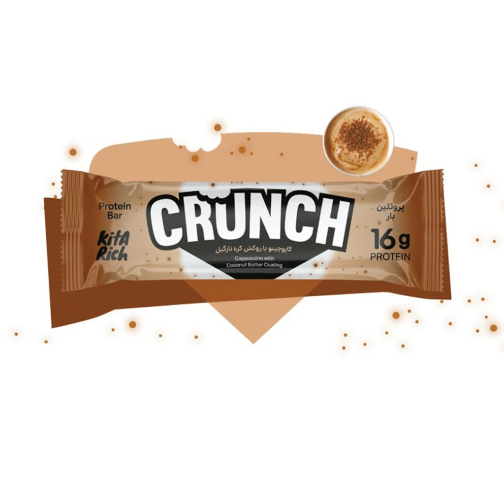 بار کرانچ کاپوچینو با روکش کره نارگیل کیتاریچ