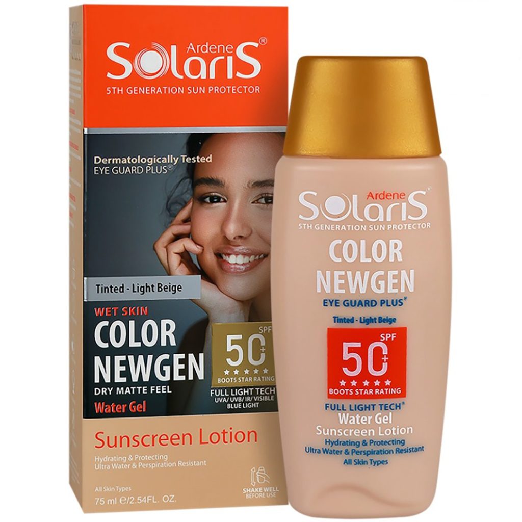 لوسیون ضد آفتاب کالر نیوژن بژ روشن SPF50 آردن سولاریس