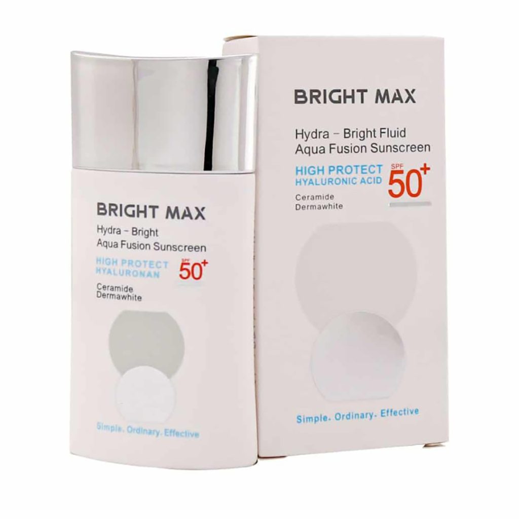فلوئید ضد آفتاب آکوافیوژن هیدرابرایت SPF50 برایت مکس