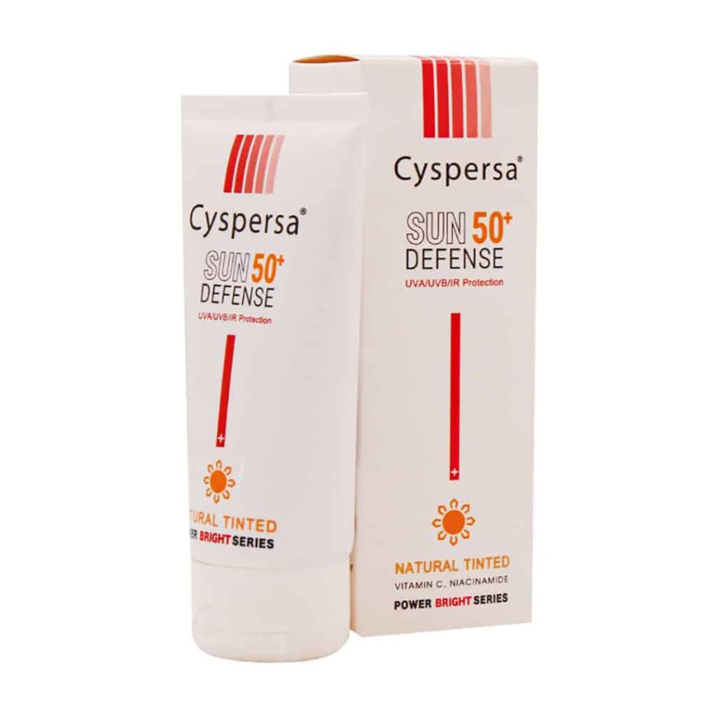 کرم ضد آفتاب رنگی روشن کننده SPF50 نچرال سیسپرسا