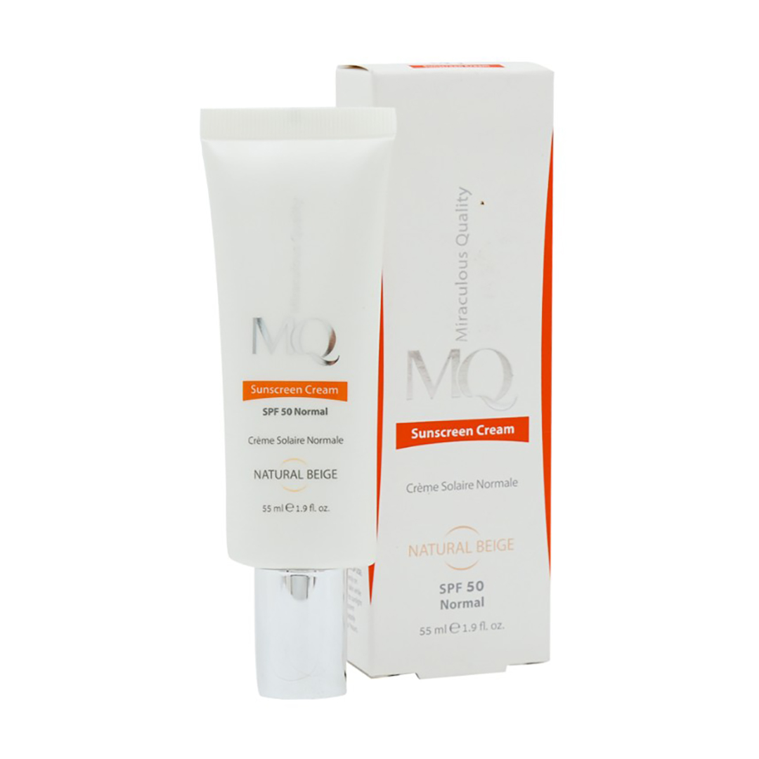 78870-00.jpg کرم ضد آفتاب فاقد چربی SPF50 پوست معمولی بژ طبیعی ام کیو