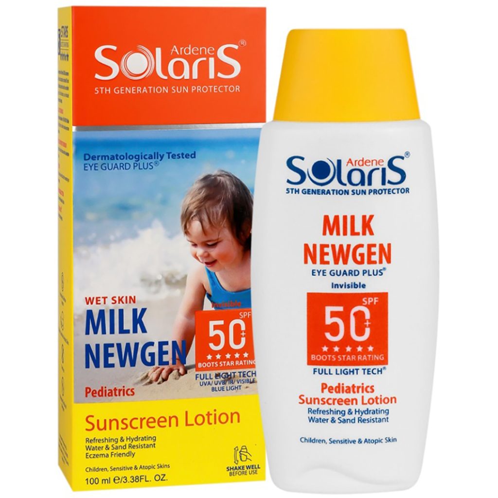لوسیون ضد آفتاب کودک میلک نیوژن SPF50 آردن سولاریس