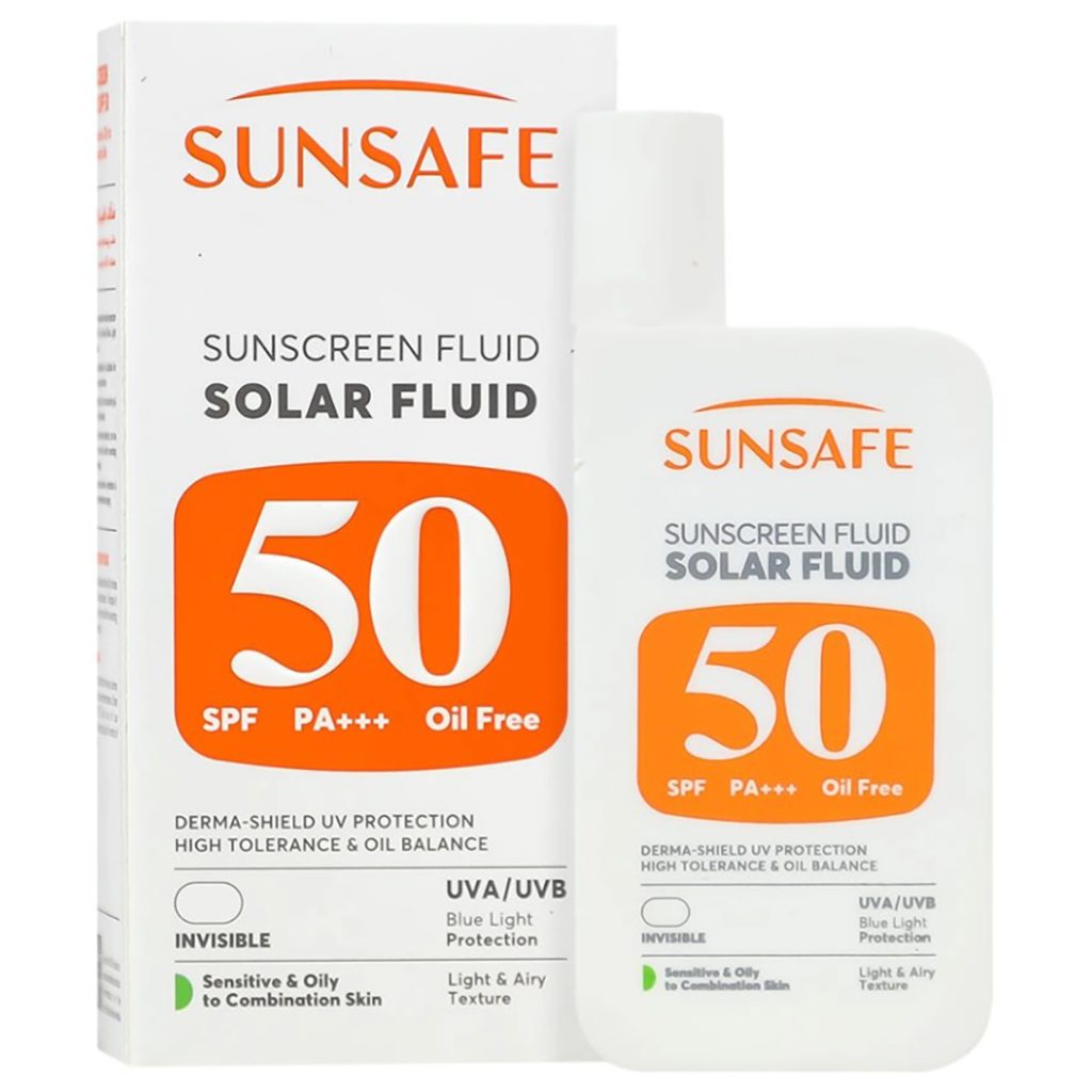 ضد آفتاب سولار فلوئید SPF50 سان سیف